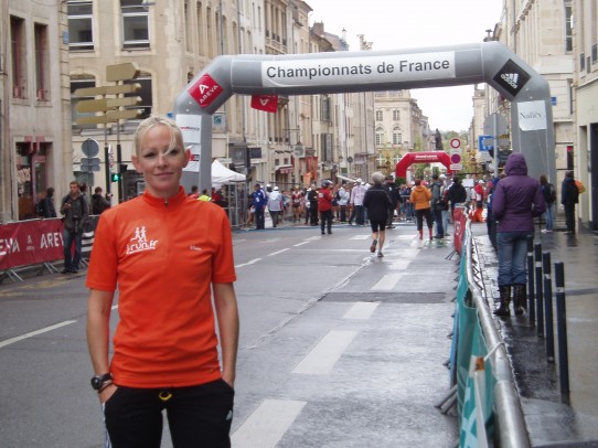 céine brunet au championnat de france de semi marathon à nancy