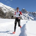 1 Michel Lanne  1er  22 km Snow trail Ubaye Salomon 2013 photo Robert Goin