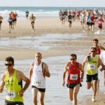 course sur le sable