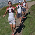 Michel Lanne et une partie de son équipe en reconnaissance sur le Serre Che Trail Salomon photo R Godin