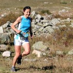 Virginie Govignon lors de victoire sur l'étape du Serre Che Trail Salomon photo Robert Goin