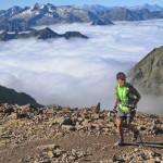 Julien Navarro lors de sa victoire sur le 80 km Grand Raid des Pyrénées Paul Vilcot www.photos-polo.com