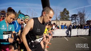 Emmanuel Gault au départ du Trail des Cabornis 