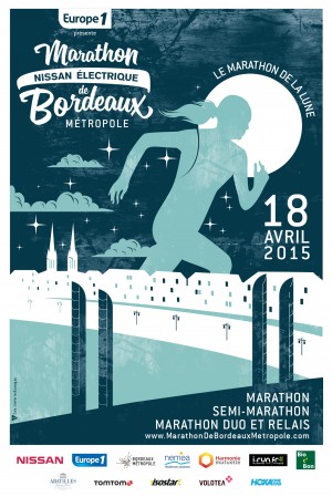 Affiche Marathon de bordeaux 