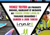 Venez tester les produits BROOKS, RAIDLIGHT et MCDAVID chez i-Run.fr !