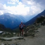 Maria sur le parcours du Tor des Géants 