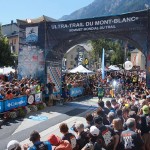 arrivée de Xavier Thevenard, vainqueur utmb 2015