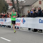 semi-marathon de Bourg en Bresse-arrivée Seb Larue 
