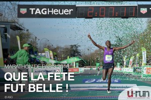 marathon de Paris-arrivée du vainqueur 