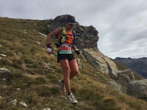 Maud Gobert dans la descente du Mont Archas (@fred bousseau)