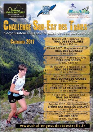programme 2017, challenge des trails de provence