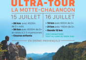 L’ Ultra-Tour de la Motte-Chalancon, 2è édition les 15 et 16 juillet