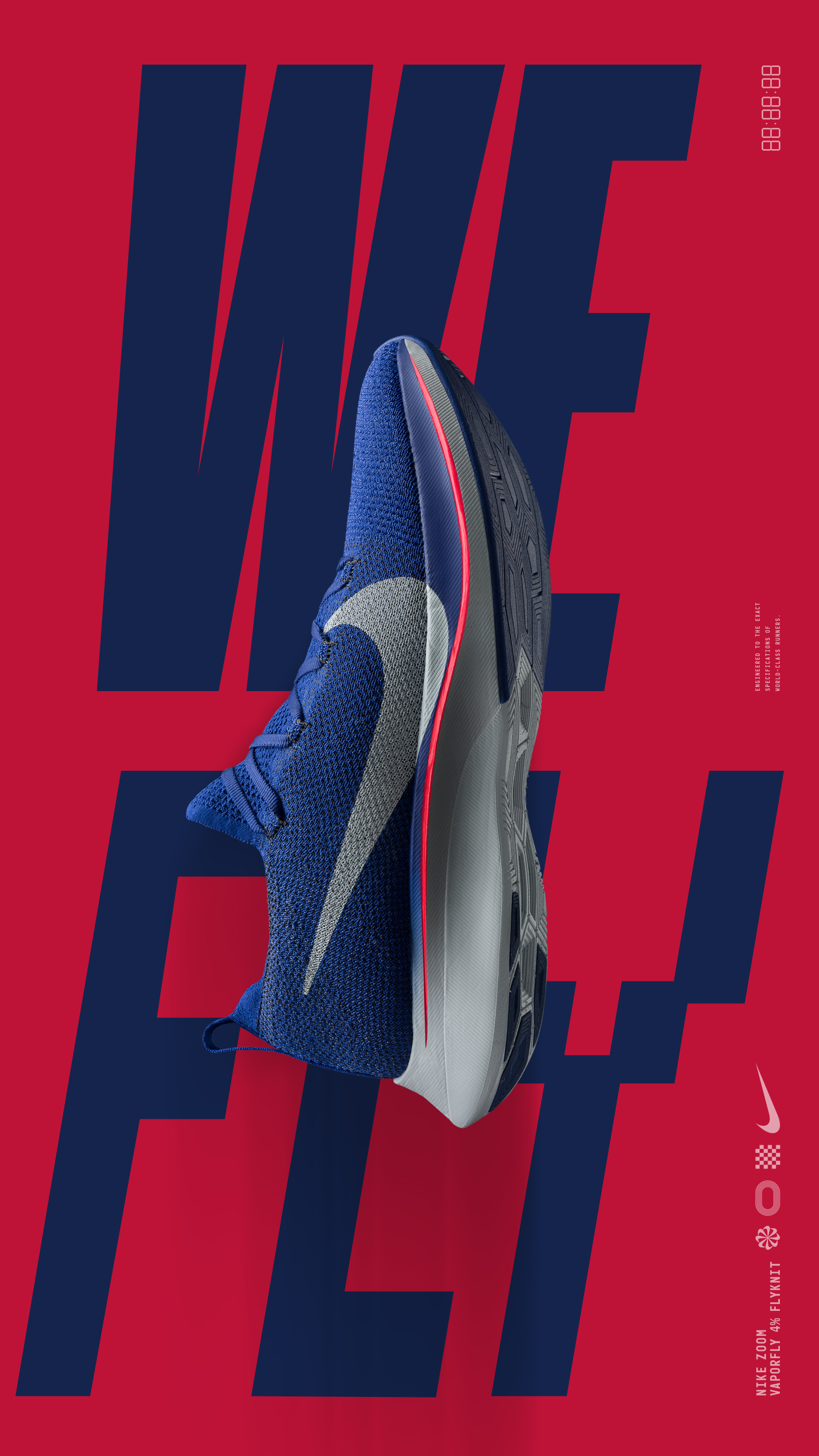nike zoom vaporfly 4% femme bleu