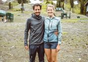 Katie Schide et Germain Grangier au départ de l’UTMB !