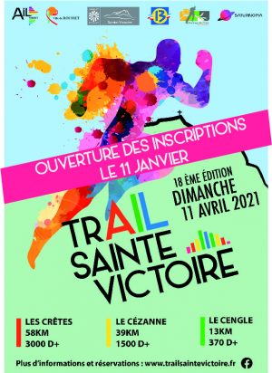 affiche trail Sainte Victoire 