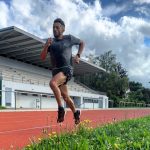 Sylvain Court à l'entrainement